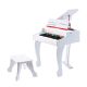 Hape houten deluxe grote piano wit