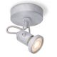 Home sweet home LED opbouwspot Must Ø 9,5 cm - betongrijs