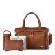 luiertas verzorgingstas Isoki Double Zip Satchel  redwood chestnut