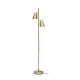 Vloerlamp goud- ijzer - 2-kap -  h.162x45cm/kap 18x15cm it's about RoMi - Bremen - 