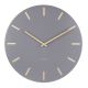 Karlsson Wandklok Charm 45 X 3,5 Cm Staal Grijs