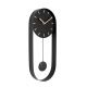 Karlsson Pendulum Charm - Staal - 50x20x4,8cm - Zwart
