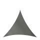 Livin' outdoor Schaduwdoek - Polyester - Driehoek - 5 m - Antraciet
