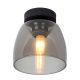 Lucide TYLER Plafonnière Badkamer - Ø 16,1 cm - G9 - IP44 - Zwart