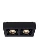 Lucide ZEFIX - Plafondspot - LED Dim to warm - GU10 - 2x12W 2200K/3000K - Zwart