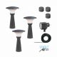 Luxform Tuinlichtpalen Perth 12 V 43 cm antraciet 3 st 89336