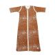 Meyco baby slaapzak winter met afritsbare mouw 70 cm Fine lines camel