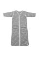 Meyco Feathers baby slaapzak met afritsbare mouw 110 cm grijs