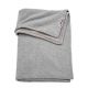 Meyco Knit Basic wiegdeken met velours 75x100 cm grijs