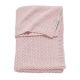 Meyco Silverline Relief Mixed wiegdeken 75x100 cm roze