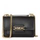Michael Kors Heather Dames Crossbody tasSchoudertas Leer - Zwart