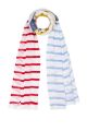 Miss Etam Accessoires gestreepte sjaal blauw