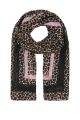 ONLY sjaal panterprint roze