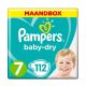 Pampers Baby-Dry maandbox maat 7 (15+ kg) 112 luiers
