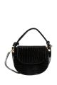 PIECES crossbody tas met crocoprint zwart