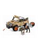 Schleich Jeep met park ranger en aap 42410