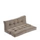 Summerset Boulevard - 2-delige Palletkussenset - 80x120 / 40x120 cm - Taupe