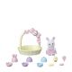 Sylvanian Families Baby konijn in mandje