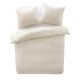 W katoenen dekbedovertrek lits-jumeaux ecru
