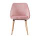 Home eetkamerstoel Olivia velours (set van 2) Velours roze