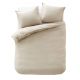 Home katoensatijnen dekbedovertrek lits-jumeaux (240x200/220 cm) beige