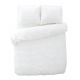 katoenen dekbedovertrek 2 persoons 	200x200/220 wit