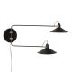 Wandlamp Cole Zwart 79x25x32 cm