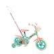 kinderfiets Woezel & Pip Girls 10 inch turquoise/roze