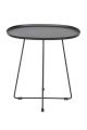 WOOOD Otis Bijzettafel - Metaal - Black - 50x43x51