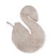 Yumi Baby speendoekje Swan snuggle velvet off white