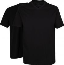 CECEBA Maverick American T-shirt (2-pack) - V-hals - zwart - Maat 4XL
