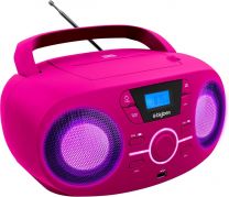 Draagbare Radio CD-Speler roze - USB - Roze Bigben CD61RSUSB - 