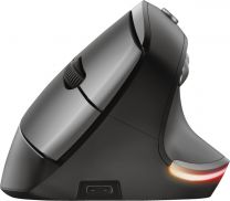 Draadloze muis oplaadbaar Trust Bayo - Ergonomische muis -  met USB-receiver - Zwart
