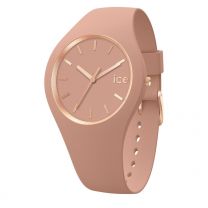 Ice-Watch roze ICE Glam Brushed IW019525 horloge - Siliconen - Rond - 33mm
