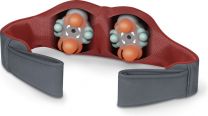 Shiatsu Massagekussen - Massageband - 8 Shiatsu massagekoppen - 3 Intensiteitsniveaus - Nek/rug/schouders - Licht en Verwarming - Lederlook