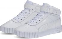 PUMA Carina 2,0 Mid Dames Sneakers - Wit/Zilver - Maat 38