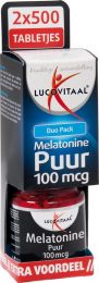 Lucovitaal Melatonine 100 mcg DUO-pack - 2 x 500 tabletjes