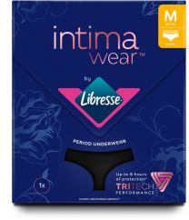 intimawear by Libresse - menstruatie ondergoed - hipster - zwart - maat M