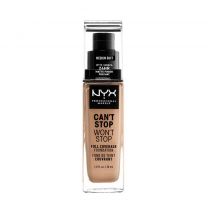 NYX Professional Makeup Can't Stop Won't Stop Full Coverage Foundation - Medium Buff CSWSF10.5