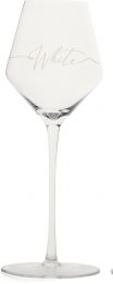 Riviera Maison witte wijnglas (1 glas)