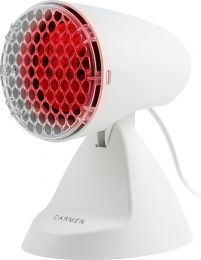 Infraroodlamp - 100 Watt - Geschikt voor spier- en gewrichtspijn - Verticaal kantelbaar - Wit Carmen CIL1001W - 