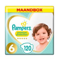 Pampers Premium Protection maandbox maat 6 (13+ kg) 120 luiers