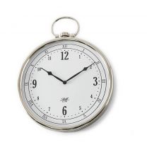 wandklok Rivièra Maison All Time Favourite Wall Clock - Klok - Nikkel - Zilver KOOPJESHOEK