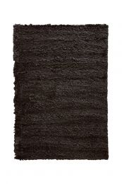 Vloerkleed hoogpollig (230x160 cm) bruin / zwart Home
